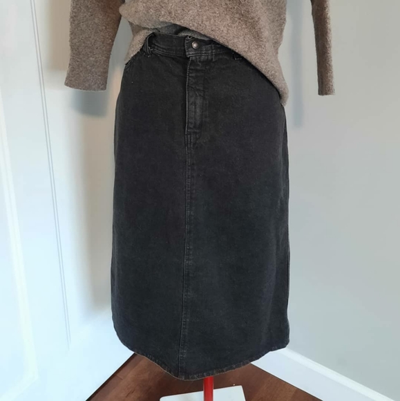 Vintage Starboard Dungaree charcoal denim skirt - Picture 10 of 10